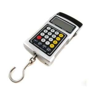 LCD Electronic Hook Scale with Time Temperature Tape Calculator 