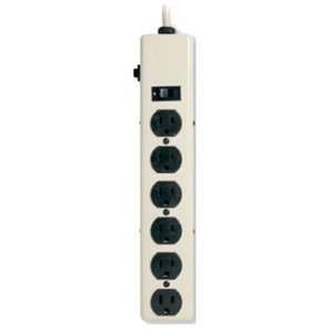    Phillips #209TV TV 6 Out Metal Power Strip