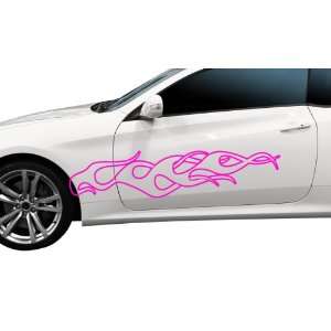 Ghost Flame Car Graphic 10 X 42 in Size, Set of 2 (One for Each Side 