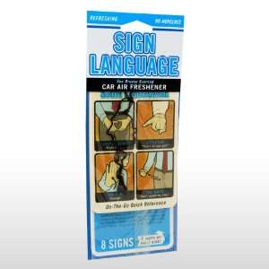  Blue Q Sign Language Air Freshener Patio, Lawn & Garden