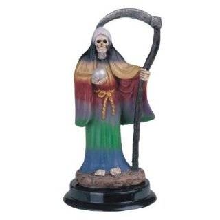 Inch Rainbow Santa Muerte Saint Death Grim Reaper Statue Figurine
