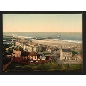  Beach and casino,Boulogne sur Mer, France,c1895