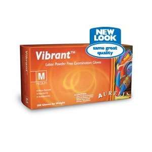   VibrantTM Micro textured Powder Free Latex Examination Gloves, XSmall