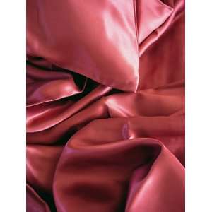   100% Silk Chameuse Set King Burgundy half of Retail 