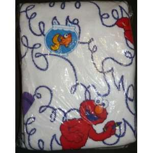  Sesame Street Elmo SCRIBBLE Blanket Twin/Full 72 x 90 