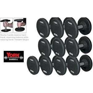  York Barbell 55 lb to 100 lb Medial Grip Rubber Coated Pro 