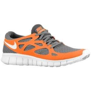 Nike Free Run + 2   Mens   Dark Grey/Total Orange/Bright Turquoise 