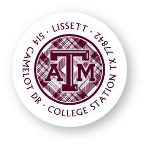  Texas A&M Plaid Labels