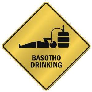    BASOTHO DRINKING  CROSSING SIGN COUNTRY LESOTHO