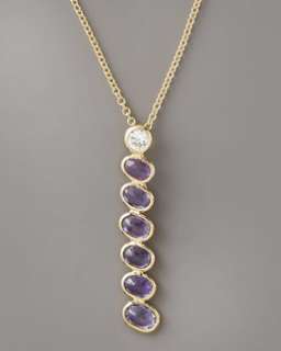 O5099 Paolo Costagli Sapphire Pendant Necklace, Purple