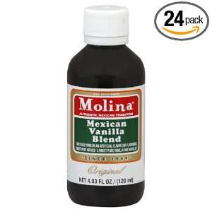 Molina Vanilla Extract Original, 4.03 Ounce (Pack of 24)  