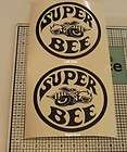 Super Bee Decals Quarter Set X2 Pair Left Right 1968 1969 1970 Flat 