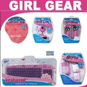   Girl Gear Mouse Pad + Girl Gear Web Cam + Girl Gear Compact Speaker