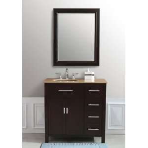  Virtu LS 1099 36 Espresso Single Bathroom Wood Vanity 