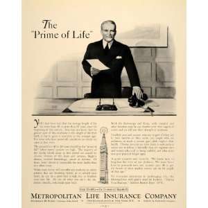 1937 Ad Metropolitan Life Insurance Businessman Desk 