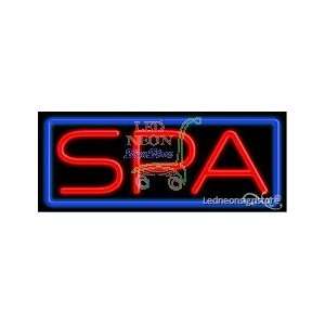  Spa Neon Sign 13 inch tall x 32 inch wide x 3.5 inch Deep 