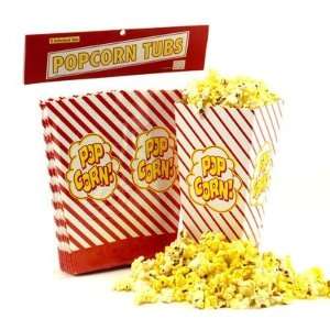 Wabash Valley Farms 8 Pack Pop Open Popcorn Tubs Cardboard Red/White 