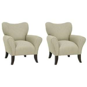  Abby Designer Style Fabric Occasional Accent Chair Set 