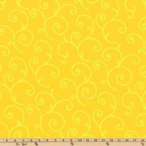  45 Wide Luna Swirls Sunshine Fabric By The Yard Arts 