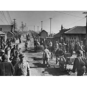  Nationalist Troops Marching Through Village Premium 