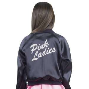  Pink Ladies Jacket Child (Black) Costume (Extra Large 
