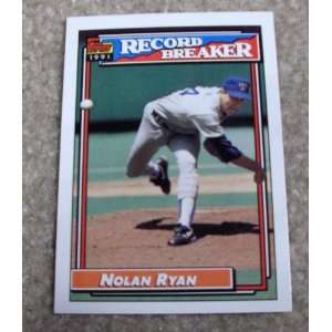   Nolan Ryan # 4 MLB Baseball Record Breakers Card