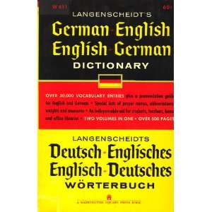   German English English German Dictionary E. Klatt, G. Golze Books