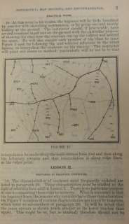   1917 topography map reading recon scarce original world war one era