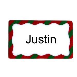  Justin Personalize Christmas Name Plate 