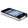   TPU Soft Rubber Case Cover w/ Alum Button for iPhone 4 G 4S  