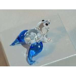    Collectibles Crystal Figurines Light Blue Frog 