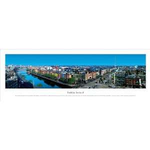  Dublin, Ireland City Skyline 37.5 x 9 Unframed Panoramic 