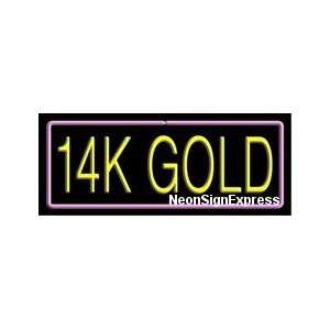  14k Gold Neon Sign 