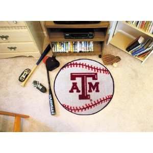  Texas A&M Aggies Baseball Shaped Area Rug Welcome/Door 