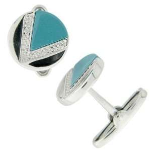  Tourquoise and Diamond Cufflinks Jewelry