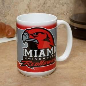  Miami University RedHawks 15oz. Ceramic Mug Sports 
