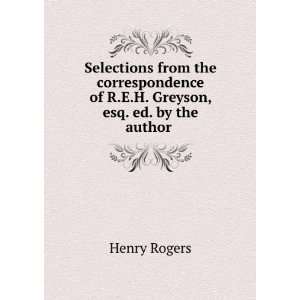  The Greyson Letters Henry Rogers Books