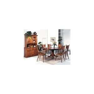  Nostalgia 9 Piece Complete Dining Set Buffet/Hutch Included in Oak 