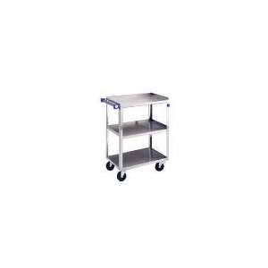 Lakeside 422   Utility Cart, (3) 18 in x 27 in Shelves, SS Angle Frame 