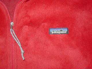 PATAGONIA Regulator R2 Red FLEECE Jacket Coat Size LARGE L Mens Zip 