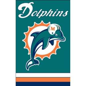  Miami Dolphins 2 Sided XL Premium Banner Flag Sports 