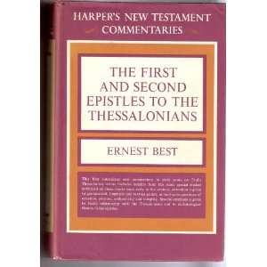   Epistles to the Thessalonians (Harpers New Testament Commentaries