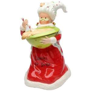   Mrs. Claus Cookie Jar, Cookies for Santa, 13 Inch