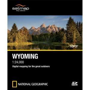  National Geographic TOPO SD Card Wyoming Software