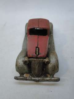   TOY CAR COUPE 1930s T 21 ARCADE PATENT APPLIED FOR red silver  