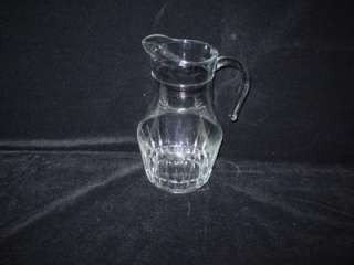Depression Glass, 2 Qt., Clear, Crystal, Paneled, Water Pitcher