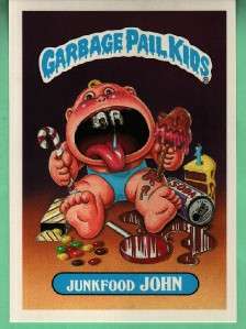 GARBAGE PAIL KIDS 1ST SERIES GIANT #2 JUNKFOOD JOHN  
