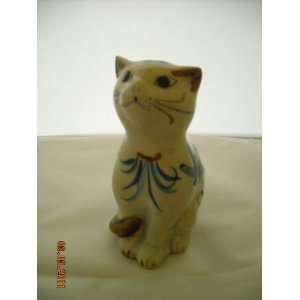  Mexican Cat Pottery Statue New 