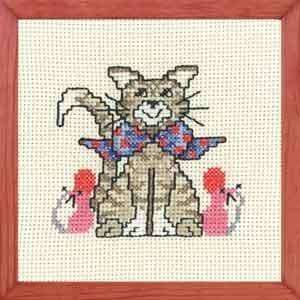  First Kit   Sweet Cat   Cross Stitch Kit Arts, Crafts 