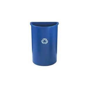   Commercial Half Round Recycling Container   21GAL